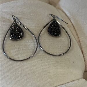 Elegant Silver Teardrop Earrings